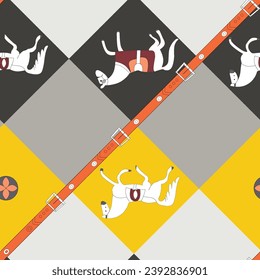 Textile and digital seamless pattern vector design