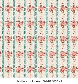 Textile and digital seamless pattern vector design