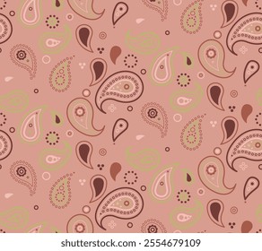 Textile effect decorative floral. Card herb to greeting geometry. Pattern heritage, lovely botany. Paisley festive and tile detailed.