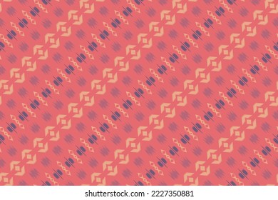 ฺฺBatik Textile Ethnic ikat chevron seamless pattern digital vector design for Print saree Kurti Borneo Fabric border brush symbols swatches cotton