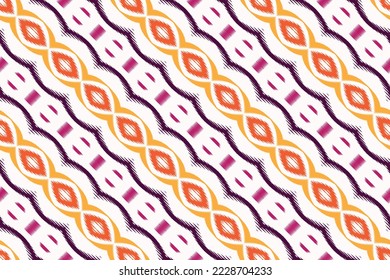 ฺฺBatik Textile Ethnic ikat damask seamless pattern digital vector design for Print saree Kurti Borneo Fabric border brush symbols swatches party wear