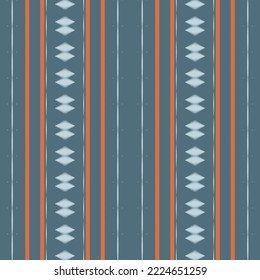 ฺฺBatik Textile Ethnic ikat design seamless pattern digital vector design for Print saree Kurti Borneo Fabric border brush symbols swatches cotton