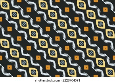 ฺฺBatik Textile Ethnic ikat diamond seamless pattern digital vector design for Print saree Kurti Borneo Fabric border brush symbols swatches cotton