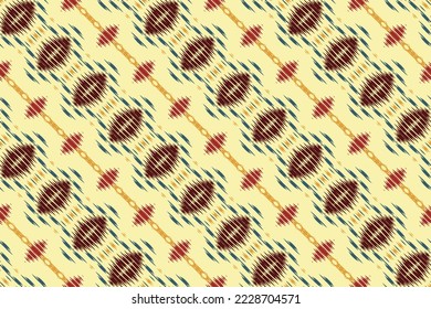 ฺฺBatik Textile Ethnic ikat fabric seamless pattern digital vector design for Print saree Kurti Borneo Fabric border brush symbols swatches party wear