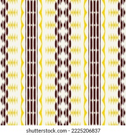 ฺฺBatik Textile Ethnic ikat stripes seamless pattern digital vector design for Print saree Kurti Borneo Fabric border brush symbols swatches cotton