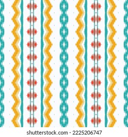 ฺฺBatik Textile Ethnic ikat vector seamless pattern digital vector design for Print saree Kurti Borneo Fabric border brush symbols swatches designer