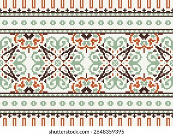 Textile ethnic shawl border Paisley geometric Indian lace tribal kaftan Mughal carpet silk damask embroidery colorful repeat border digital textile print
