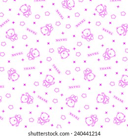 Textile and fabric bear pattern