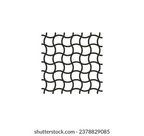 Textil, Stoff, Stoffsymbol. Vektorgrafik.