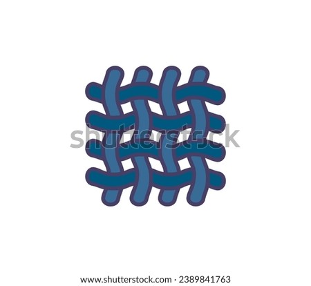 Textile, fabric, cloth icon. Vector illustration.