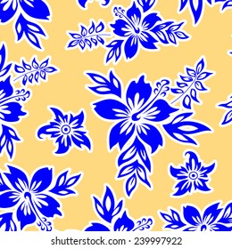 Textile, fabric floral pattern.