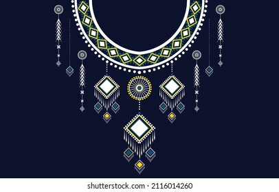 Textile Fabric neck design,oriental pattern traditional ,Geometric oriental pattern design for fashion women clothing 
Neckline design for textile print.
