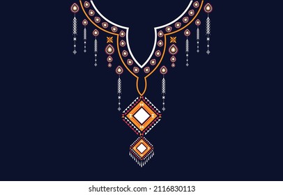 Textile Fabric neck design,oriental pattern traditional ,Geometric oriental pattern design for fashion women clothing 
Neckline design for textile print.
