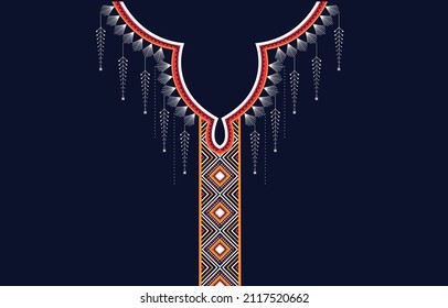 Textile Fabric neck design,oriental pattern traditional ,Geometric oriental pattern design for fashion women clothing 
Neckline design for textile print.
