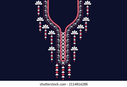 Textile Fabric neck design,pattern traditional ,Floral necklace embroidery design for fashion women clothing 
Neckline design for textile print.