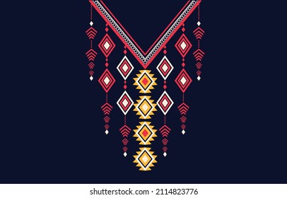 Textile Fabric neck design,pattern traditional ,Geometric pattern design for fashion women clothing 
Neckline design for textile print.
