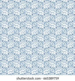 Textile fabric pattern. Blue cloth texture. Abstract vector.