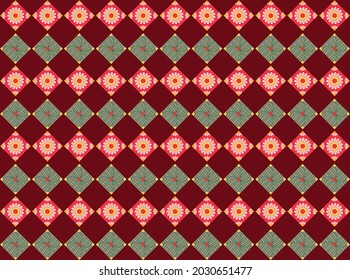 Textile Fabric Pattern Multi colour Vector Designs