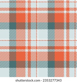 Textile fabric pattern of plaid background seamless with a vector check tartan texture in white and red colors.