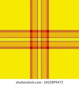 Textile fabric seamless of check vector tartan with a background texture pattern plaid in radioactive and amber colors.