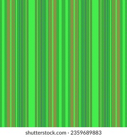 Textile fabric stripe of lines vector seamless with a background texture vertical pattern in green and red colors.