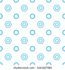 Textile fabric texture circle abstract, geometric polka dot pattern, background colored, banner sweet baby cute