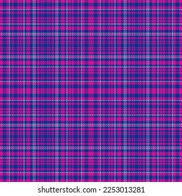 Textile fabric vector. Background plaid texture. Pattern tartan seamless check in turquoise and pink colors.