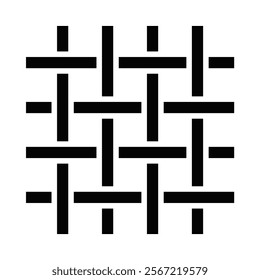 Textile fabric vector icon in minimal outline design. Editable stroke.