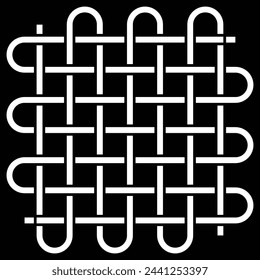 Iconos vectoriales de tela. Conjunto de iconos de línea plana de muestra de tela. Tipos de tejido, símbolo de diferentes materiales de ropa