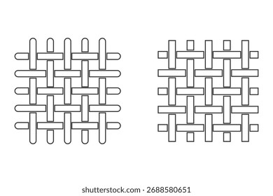 Textile fabric vector icons. Sewing textile icon set. Textile symbol, vector, isolated illustration on white background.