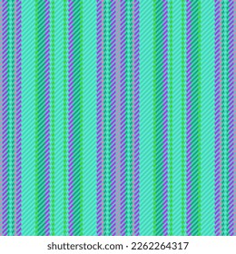 Textilgewebe vertikal Hintergrundtexturlinien. Nahtlose Muster, Vektorstreifen in Grün- und Rosa-Farben.