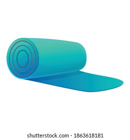 Textile factory roll icon. Cartoon of textile factory roll vector icon for web design isolated on white background