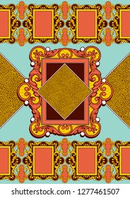 Textile fashion, abstract seamless pattern, vector illustration file.