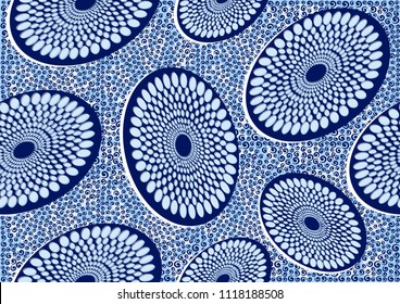 Textile fashion african print fabric super wax. vector illustration file.