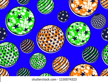 Textile fashion african print fabric, abstract seamless pattern, vector illustration file.