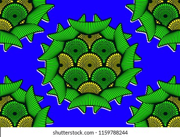 Textile fashion african print fabric, abstract seamless pattern, vector illustration file.