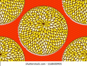 Textile fashion african print fabric, abstract seamless pattern, vector illustration file.