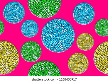 Textile fashion african print fabric, abstract seamless pattern, vector illustration file.