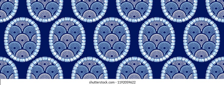 Textile fashion african print fabric, abstract seamless pattern, vector illustration file.