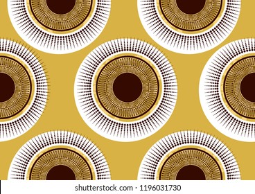 Textile fashion african print fabric, abstract seamless pattern, vector illustration file.