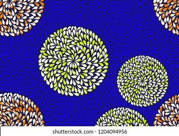 Textile fashion, african print fabric, abstract seamless pattern, vector illustration file.