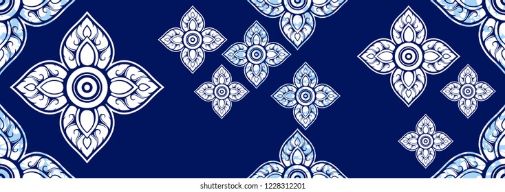 Textile fashion, african print fabric, abstract seamless pattern, vector illustration file.