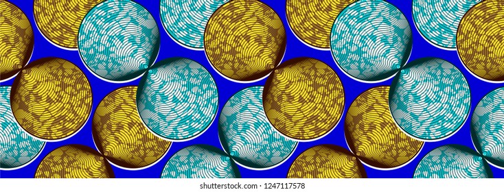 Textile fashion, african print fabric, abstract seamless pattern, vector illustration file.
