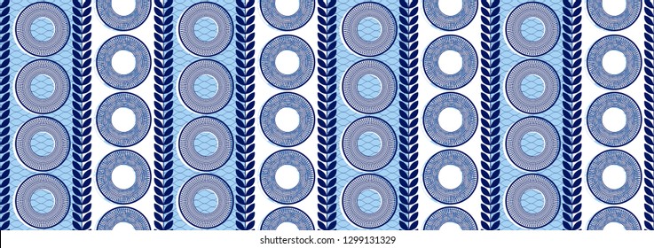 textile fashion, african print fabric, abstract seamless pattern, vector illustration file.