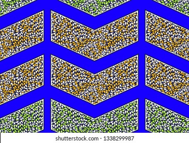 textile fashion, african print fabric, abstract seamless pattern, vector illustration file.