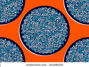 textile fashion, african print fabric, abstract seamless pattern, vector illustration file.