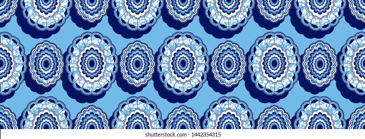textile fashion, african print fabric, abstract seamless pattern, vector illustration file.