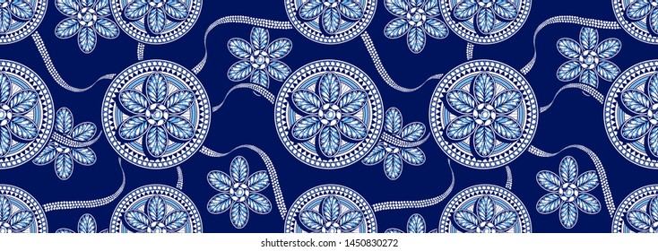 textile fashion, african print fabric, abstract seamless pattern, vector illustration file.