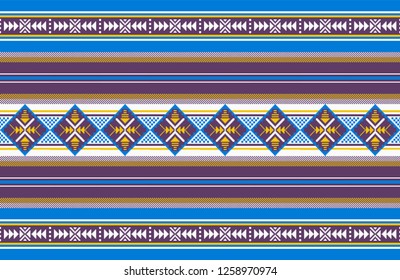 Textile fashion African print. Tribal seamless pattern. Cloth Kente. Geometric design.