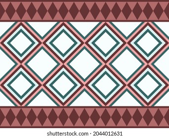 Textile fashion fabric pattern. Abstract seamless pattern in ethnic style design for print, textile, t-shirt, interior, poster, package, wallpaper. Vector illustration.